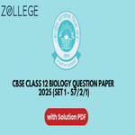 CBSE Class 12 Biology Question Paper 2025 with Solutions Set 1 57 2 1